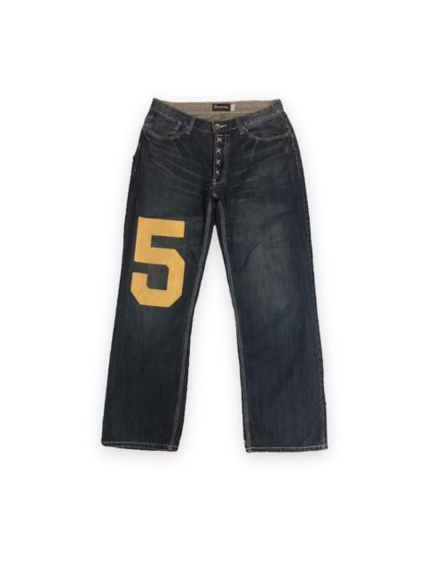 Other Designers Real Japan Blues - Real B Voice international denim with painted yellow logo