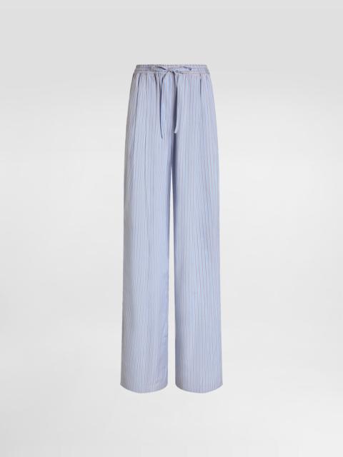 Dolce & Gabbana Striped poplin trousers