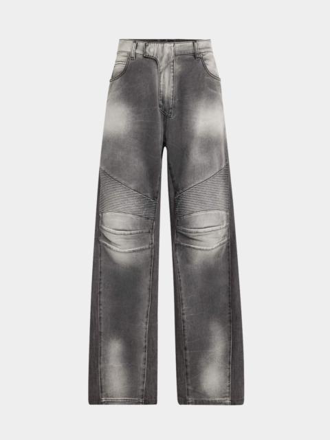 Men's Loose-Fit Biker Jeans