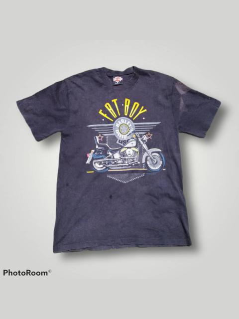 Other Designers Vintage - VINTAGE DISTRESSED HARLEY DAVIDSON FAT BOY TSHIRT