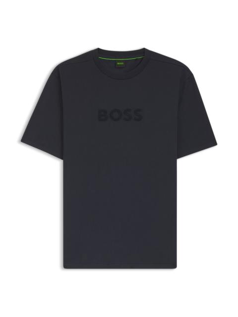 BOSS COTTON-JERSEY T-SHIRT WITH GOLF-INSPIRED LOGO