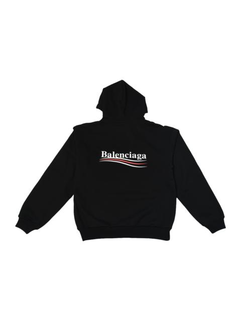 BALENCIAGA Balenciaga Political Campaign Logo Hoodie Black