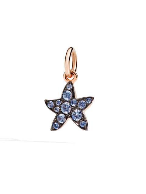 DoDo ROSE GOLD & SAPPHIRE STAR CHARM