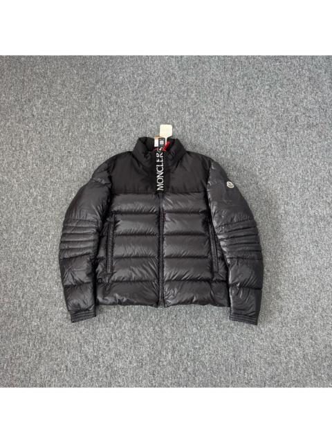 Moncler Moncler Bruel Logo Panel Stand Collar Down Jacket