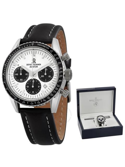 Other Designers Revue Thommen Aviator Chronograph Automatic Silver Dial Men's Watch 17000.6532