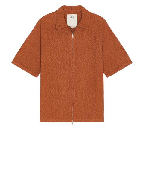 OAS Terracotta Turleo Zack Full Zip Shirt