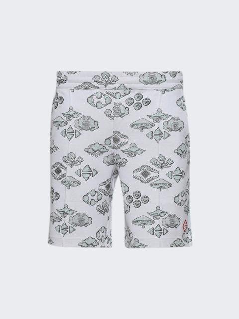 CASABLANCA Jacquard Track Shorts Off White