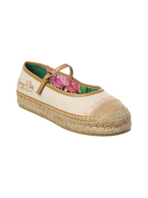 JIMMY CHOO Jimmy Choo Aciel Canvas & Leather Espadrille