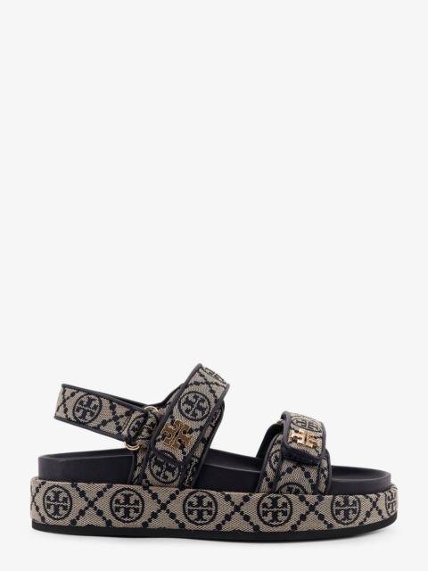 Other Designers Tory Burch T Monogram Kira Jacquard Fabric Sandals
