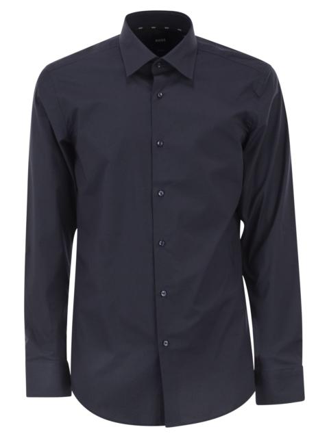 BOSS Boss Men Slim Fit Shirt In Easy-Iron Stretch Cotton Poplin