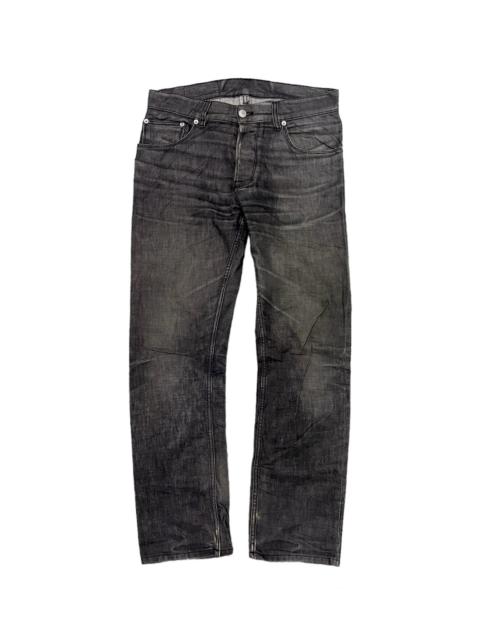 Jil Sander By Raf Simon Waxed Style Distressed Denim