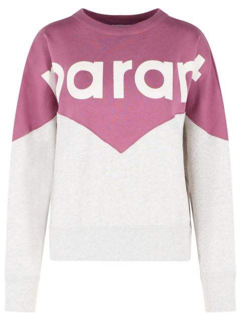 Isabel Marant Étoile Isabel Marant Etoile 'Houston' Cotton Sweatshirt With 'Millyny' 'Mauve Mist' Logo Women