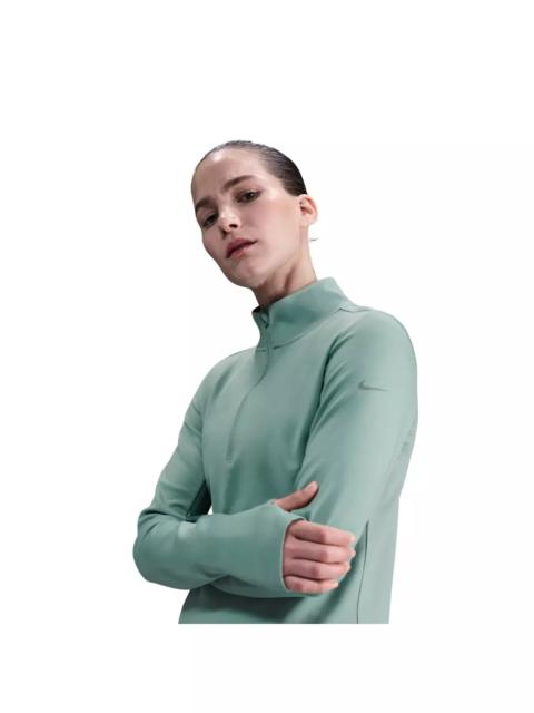 Nike Women's One Long Sleeve 1/2-Zip Midlayer Top -Green
