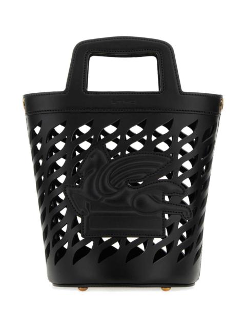 Etro Etro Women Black Leather Coffa Bucket Bag