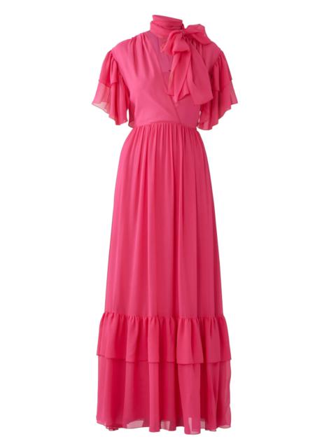 GUCCI Ruffle Silk Georgette Dress