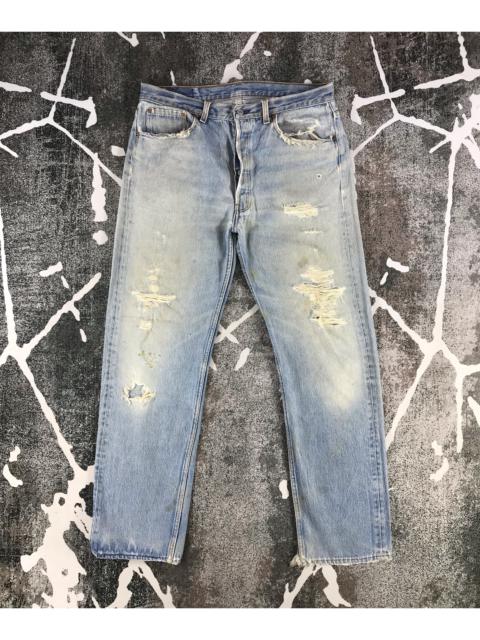 Other Designers Vintage - Vintage 90s Levi's 501 Jeans Distressed Denim KJ889