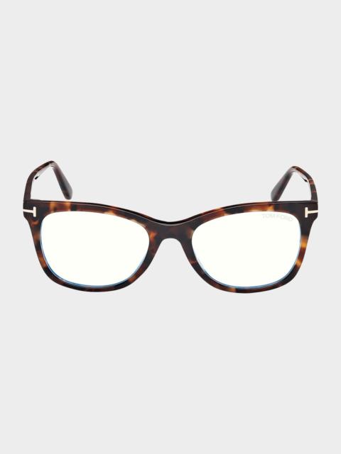 TOM FORD Blue Light Blocking Acetate Square Glasses