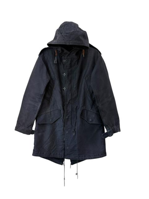 Buzz Rickson's BUZZ RICKSON’S X NOBLE MINE Parka Jacket Fish Tail Navy Blue