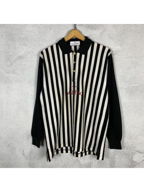 Valentino Vintage 90s Valentino Longsleeve Stripe Tshirt