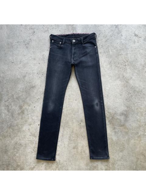 Other Designers Japanese Brand - Vintage Edwin Jersey Black Faded Skinny Denim Jeans Pants