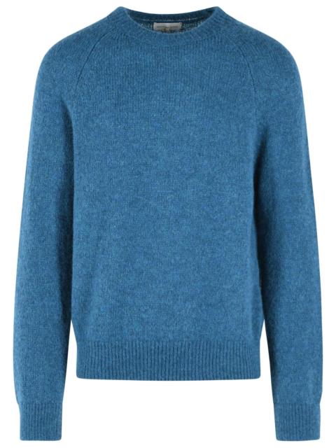 Dries Van Noten Dries Van Noten 'MELBOURNE' Blue Alpaca Blend Sweater