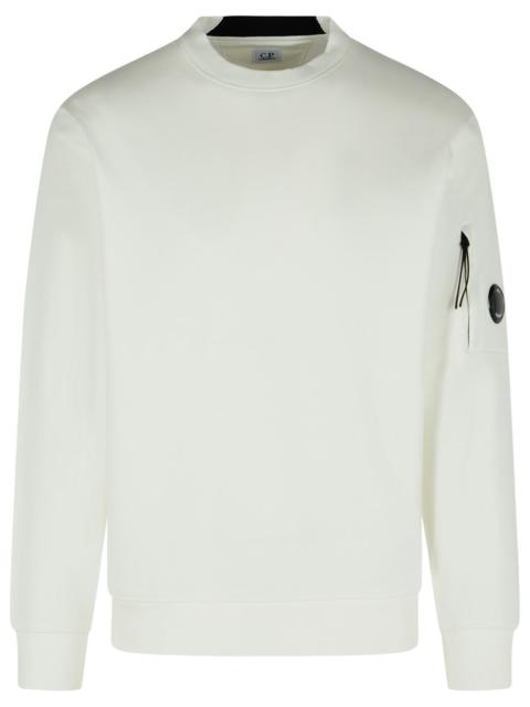 C.P. Company C.P. Company 'Raised' White Cotton Sweatshirt Men