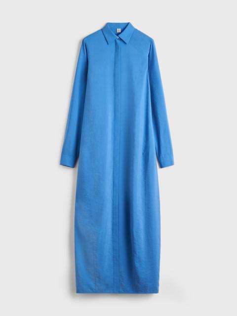 TOTEME Parachute shirtdress cobalt