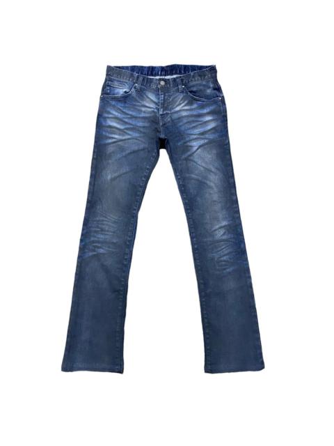 Other Designers Japanese Brand - Tornado Mart Waxed Coated Denim Flare Pants