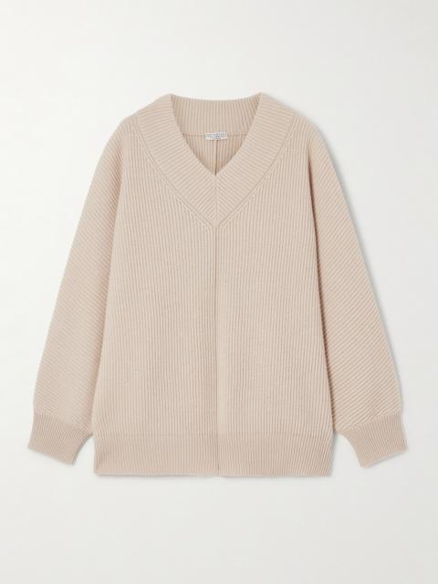Brunello Cucinelli Ribbed Cashmere Sweater