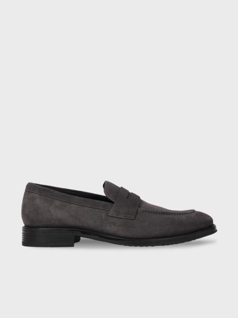 Paul Smith Dark Grey Suede 'Pierce' Loafers