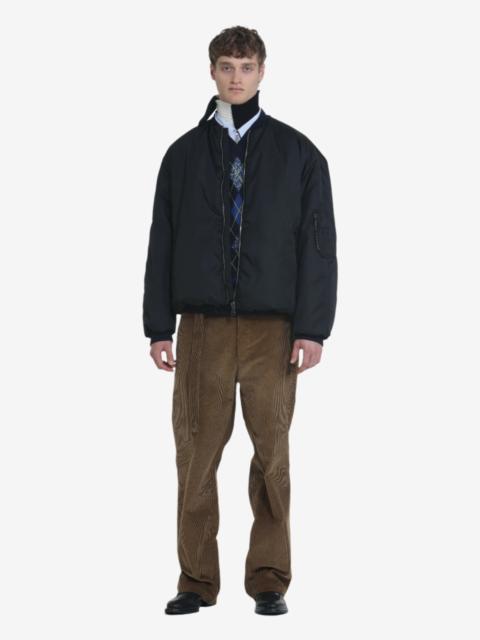 N°21 OVERSIZED ZIP-UP BOMBER JACKET