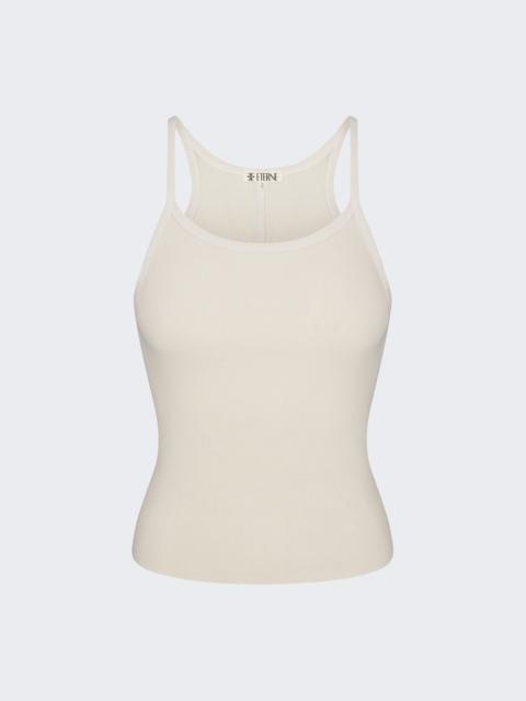 ÉTERNE Rib Tank Top Bone