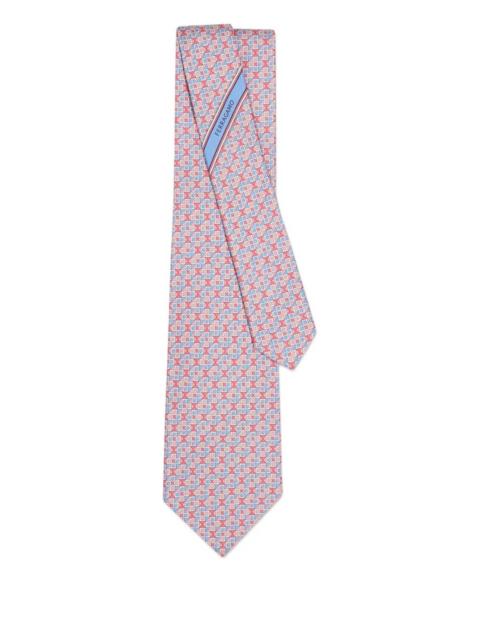 FERRAGAMO Ferragamo Graphic-print Silk Tie