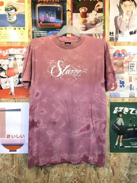 Stussy Spell Out Tie Dye Tee Shirt