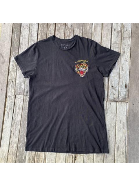 Other Designers Faded Ed Hardy Embroidered by Christian Audigier tee