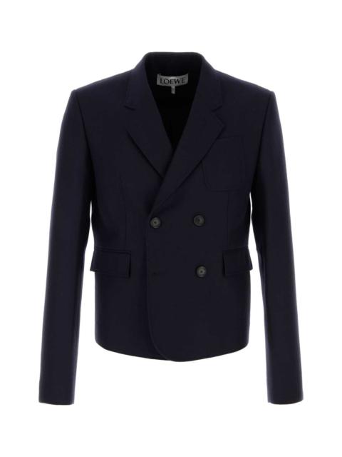 Loewe Navy Blue Wool Blazer