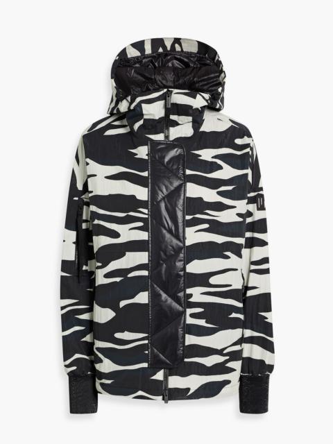 Other Designers Sloane zebra-print ripstop and quilted ski jacket