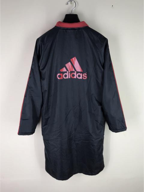 adidas LAST CALL🔥Adidas Big Logo Coach Zip Long Jacket Red Black
