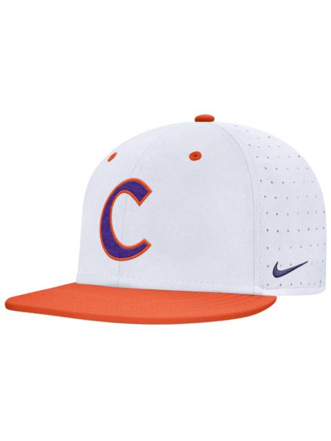 Nike Nike Adult Clemson Tigers White and Orange Aero True Fitted Hat