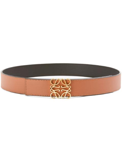 Loewe Loewe Men Anagram Leather Reversible Belt