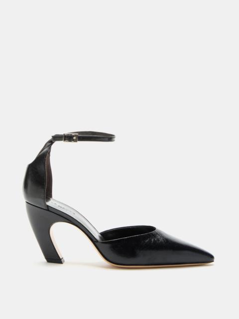 LE MONDE BÉRYL Victoria Pump / Black Glass Leather