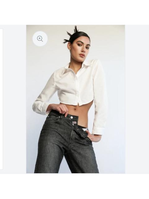 Other Designers Ag Adriano Goldschmied - NWT Daily Blue by Adriano
Goldschmied Mantra Wide Barrel Jean in Onyx Sz 25 $295