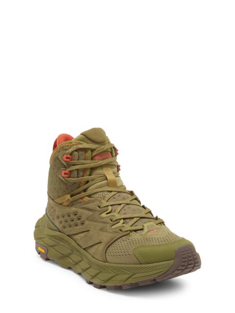HOKA Anacapa Breeze Aero Mid Breathable Trail Running Shoe in Avocado /Burnt Ochre at Nordstrom