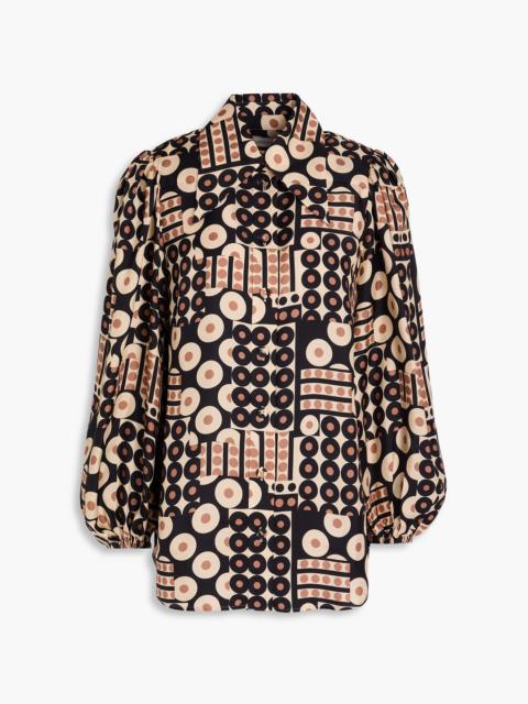 Zimmermann Printed silk-twill shirt