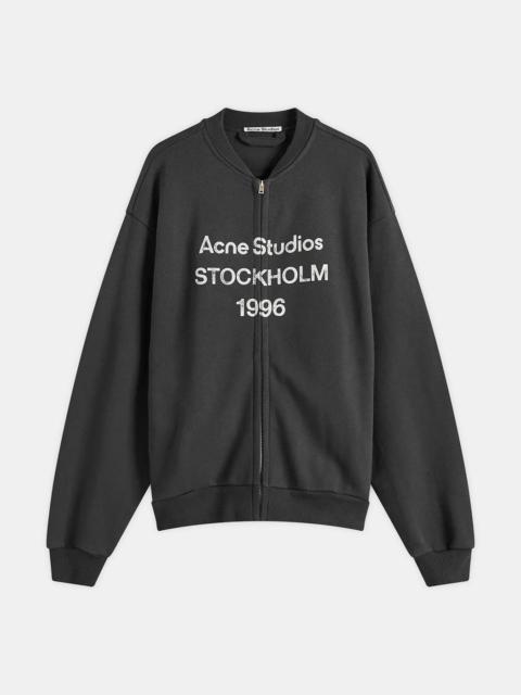 Acne Studios Black 1996 Zip Sweat Bomber