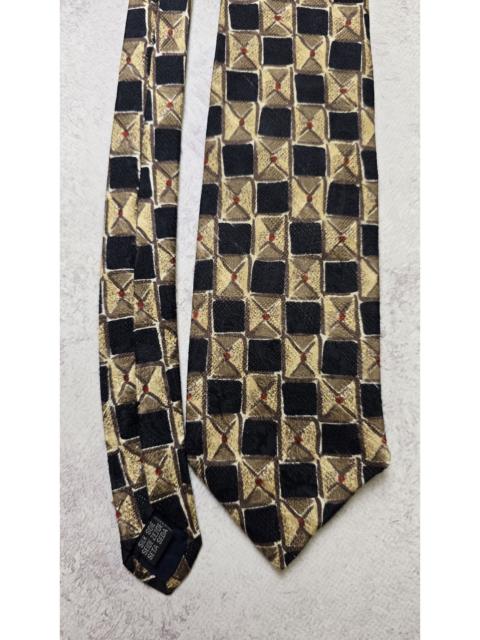 SAINT LAURENT Yves Saint Laurent Tie Geometric Pattern YSL Monogram Wide