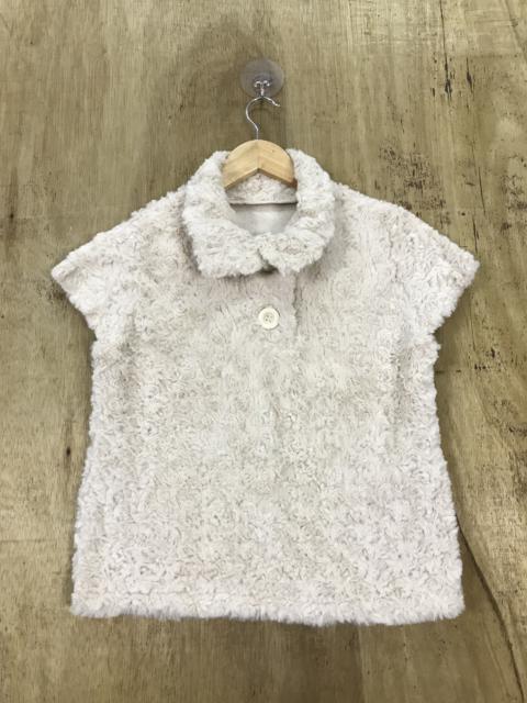 Other Designers Japanese Brand - Unbrand Soft Fur Knit Sleeveless Collar Sweater
