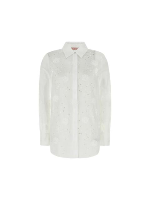 Valentino VALENTINO White Cotton Shirt New & Authentic (Women's size:1