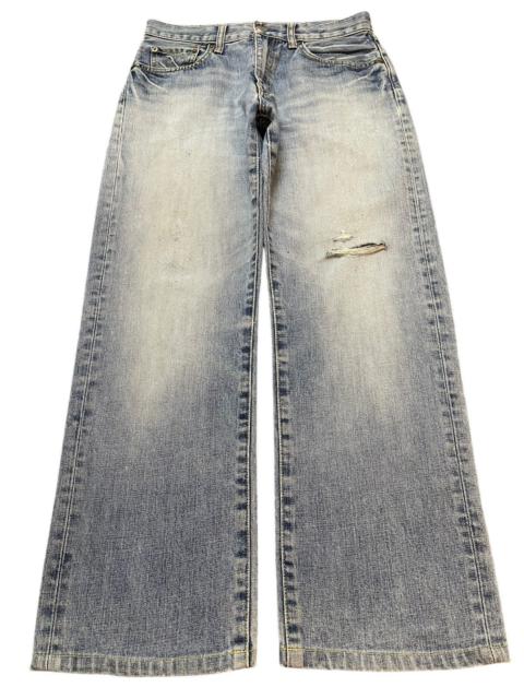 Other Designers Japanese Brand - Vintage Japanese Uniqlo Faded Wash Distress Baggy Jeans