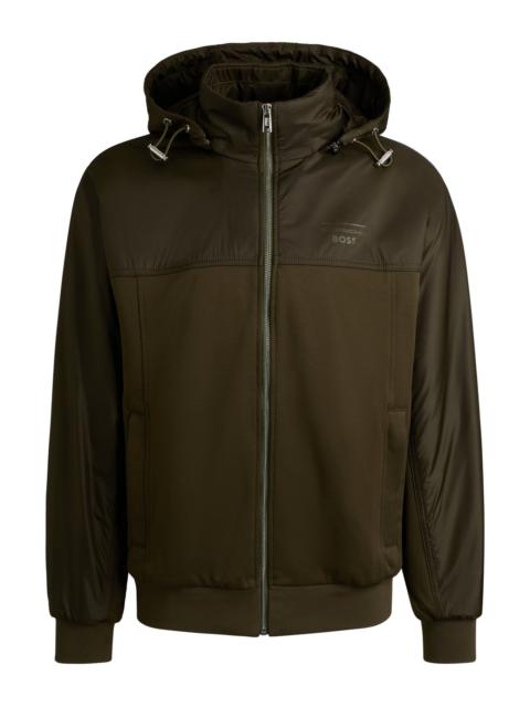 BOSS PORSCHE X BOSS HOODIE WITH TWO-WAY ZIP